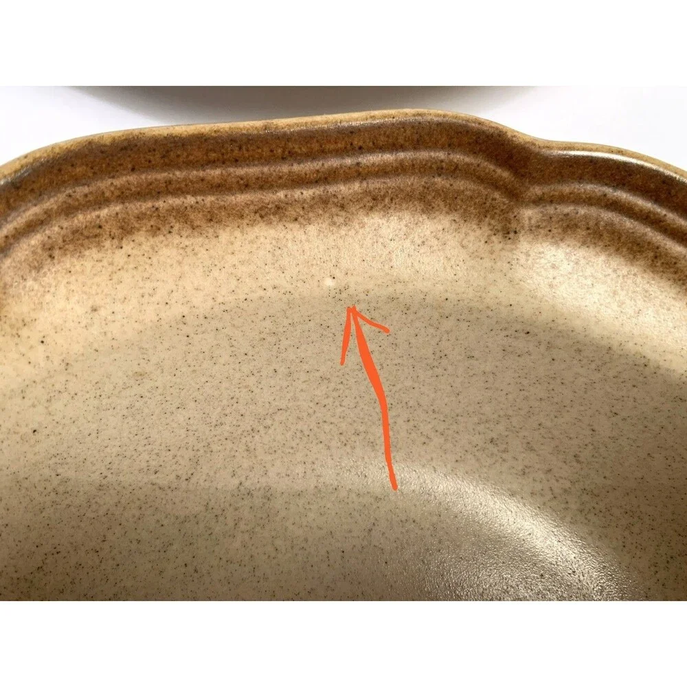 VTG Mikasa Whole Wheat E8000 Soup Bowls Ceramic EUC Pottery Stoneware Set Of 4
